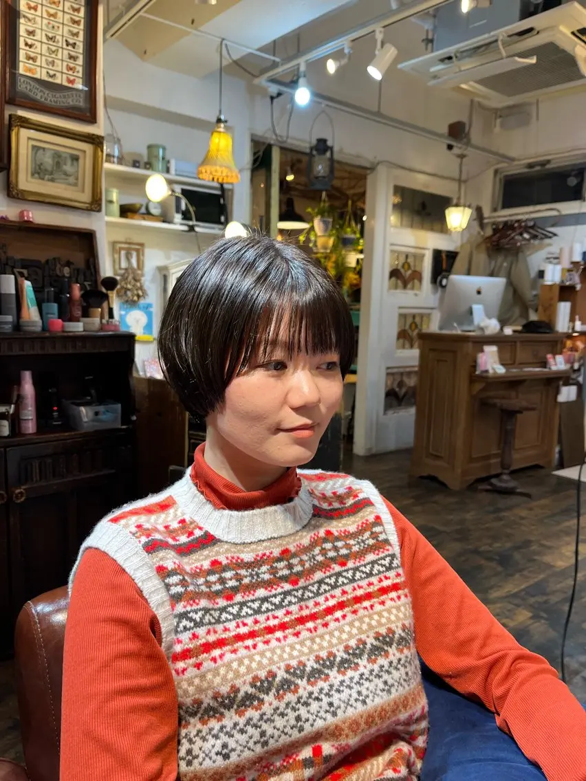 ショート カラー ショートボブ 透明感カラー ボブ ショートヘア カット ヘアカラー トリートメント ヘッドスパ トレンドパーマ 🌱ショート/緒方椋のヘアスタイル
