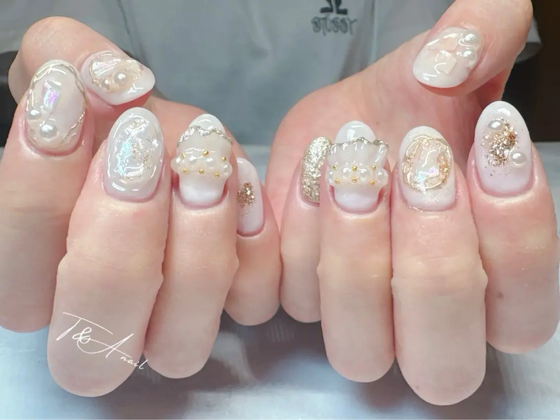 ネイル ジェルネイル オフィスネイル スカルプネイル ブライダルネイル T&A nailのネイルデザイン