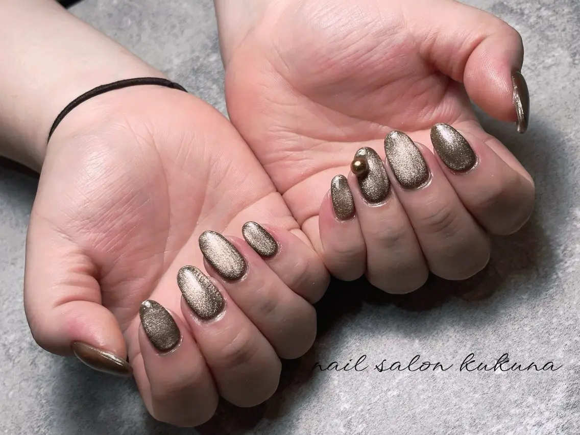ネイル マグネットネイル ワンホン/韓国 nail 大阪アメ村のネイルデザイン