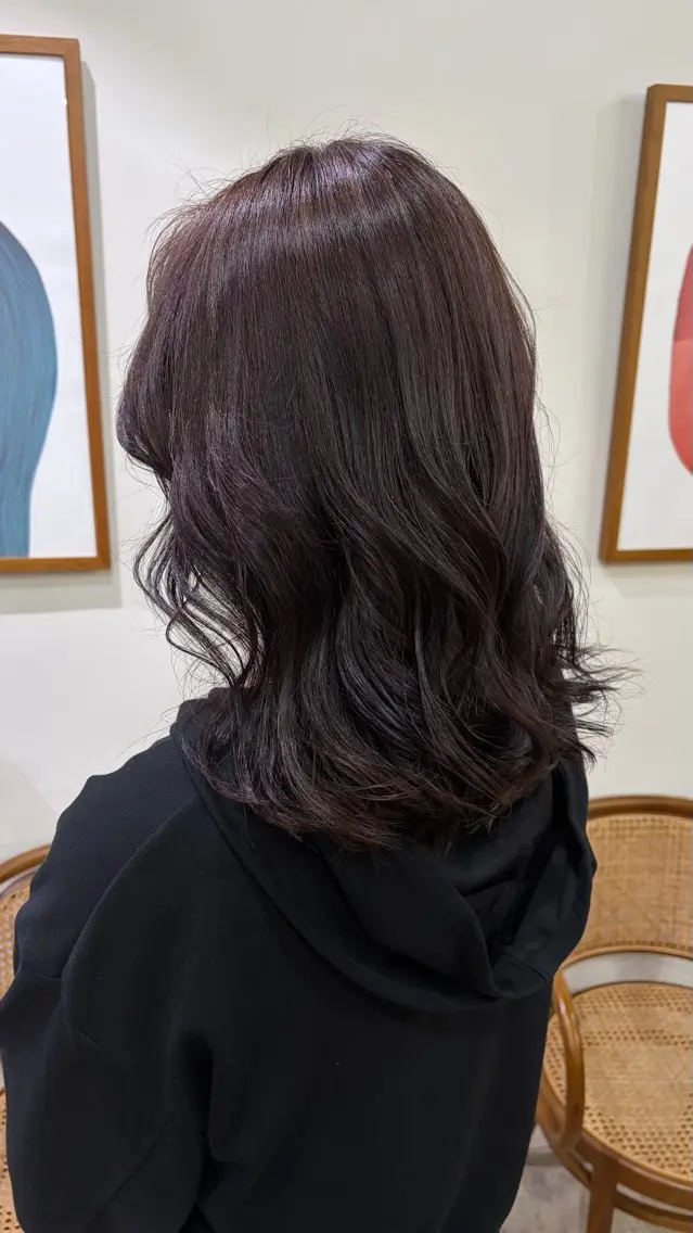 カラー グレージュ ラベンダーカラー ラベンダーグレージュ ラベンダーグレー ヘアカラー honoka uemuraのヘアスタイル