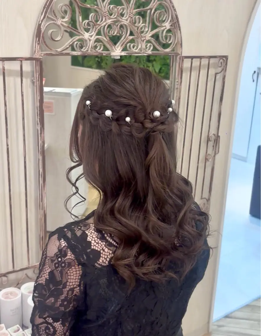 セミロング ヘアセット 髪質改善縮毛50% OFF/吉田 響歌♡のヘアスタイル