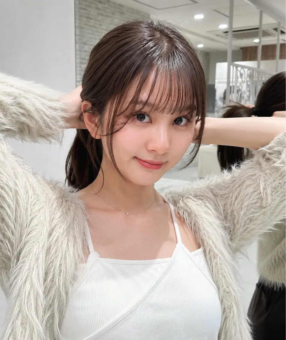 カット デザインカラー✧ 透明感カラーリノのヘアスタイル