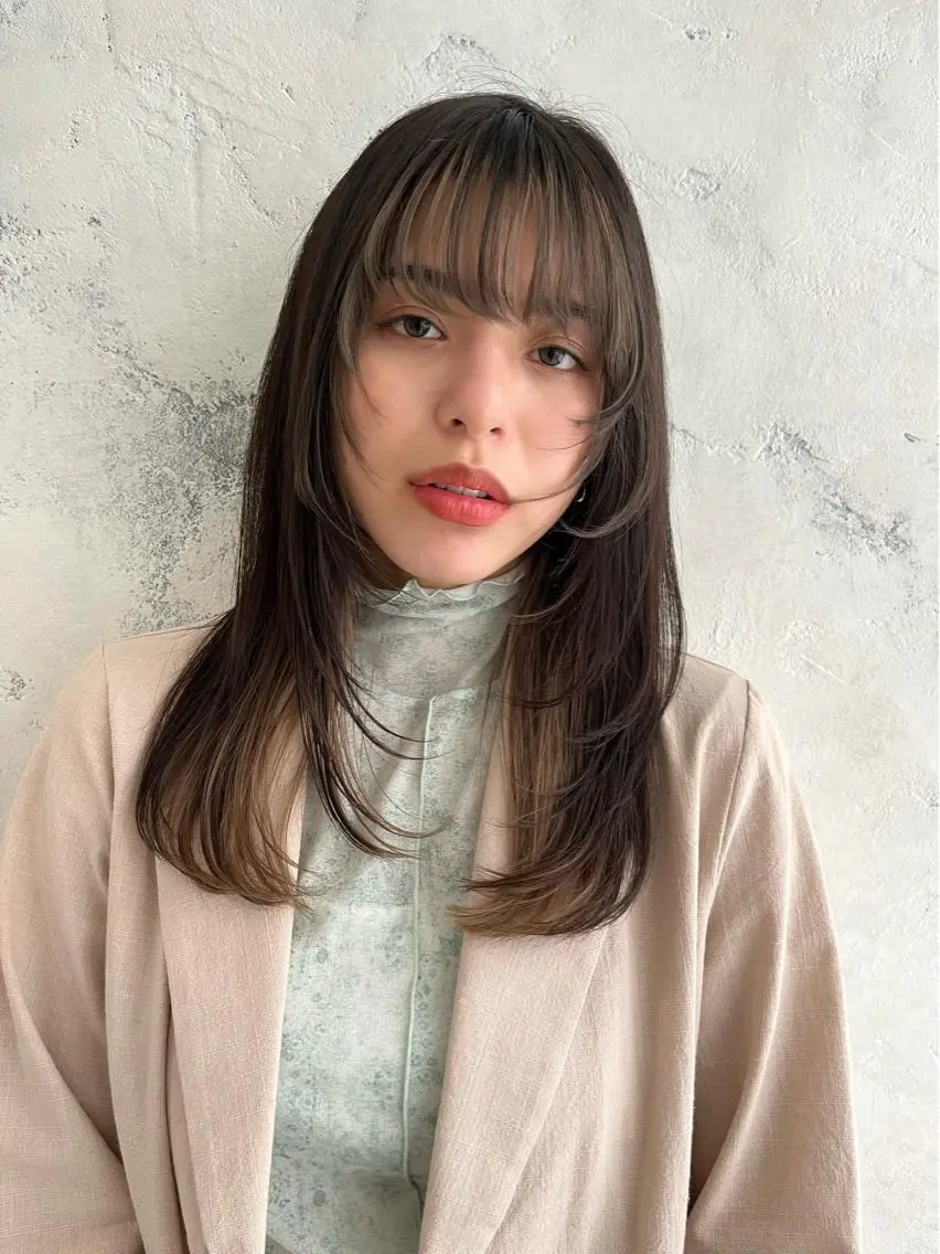 🫐カット+カラー+コーティングトリートメント🫐艶と潤いを与えてカットやカラーの持続力UP💫の写真