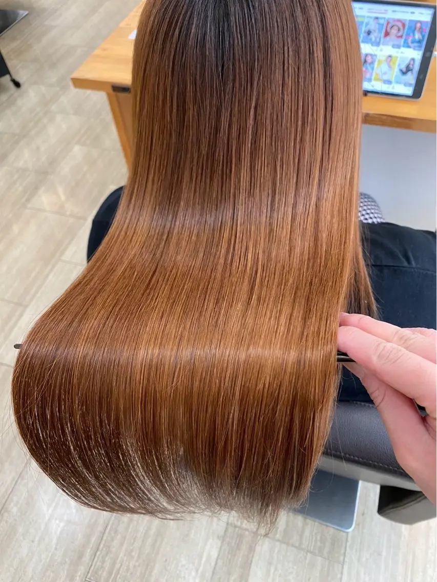 カラー 髪質改善 東 麻祐子のヘアスタイル