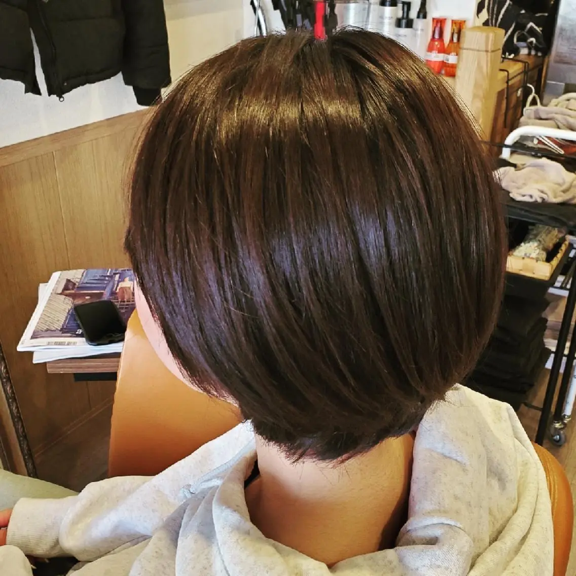 ショート カラー アディクシーカラー 外国人風カラー ショートヘア トリートメント 酸熱トリートメント カット ヘアカラー トリートメント spa hair ark 富井直美のヘアスタイル