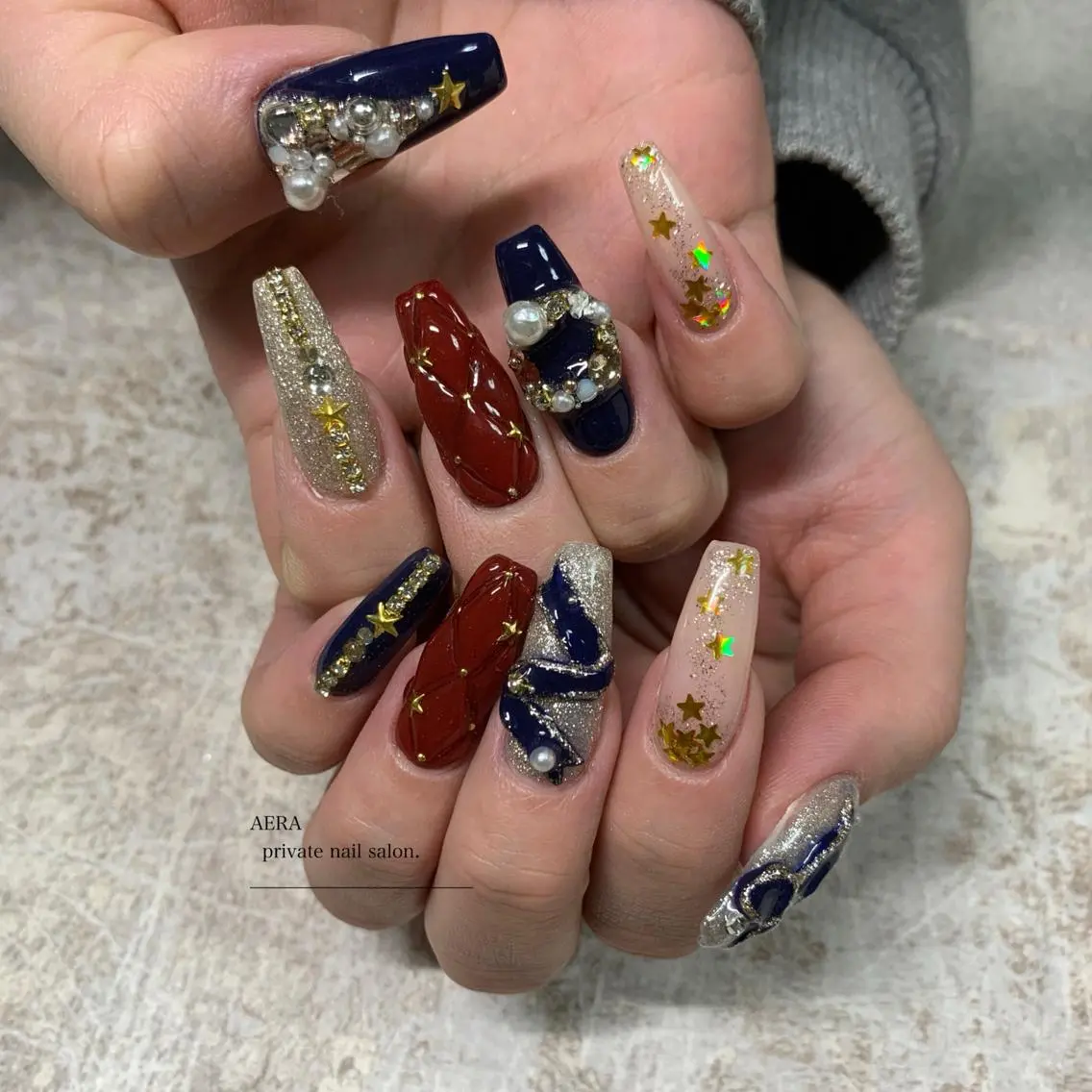 ネイル AERA nail shino🐱⸝꙳のネイルデザイン
