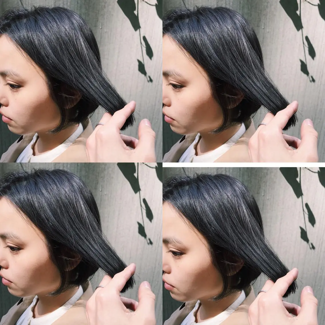 ショート カラー パーマ ヘアアレンジ グレージュ ヘアカラー トリートメント 松田 亮葉のヘアスタイル