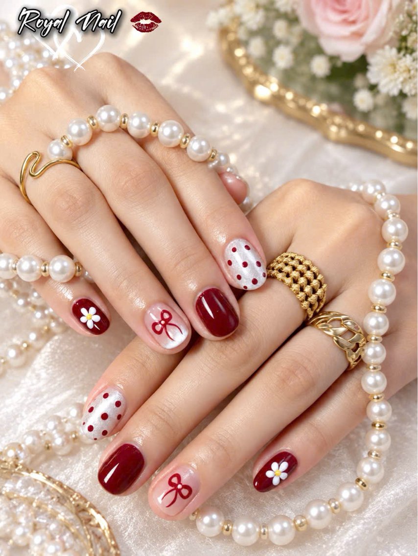 ネイル 韓国ネイル マグネットネイル 持ち込み ハンドネイル Royal Nail_RINAのネイルデザイン