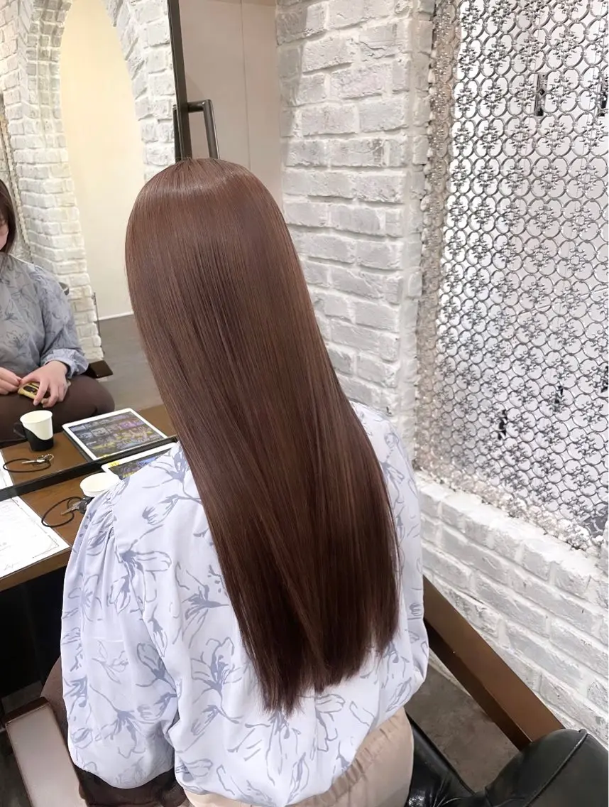 ロング カラー カット ヘアカラー トリートメント 柔らかhair🤍 Rinaのヘアスタイル