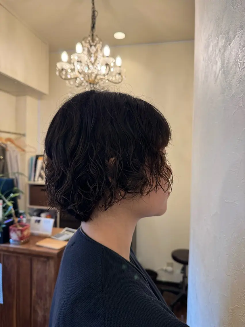 ショート カット パーマ トリートメント 髪質改善🫧 Natsumiのヘアスタイル