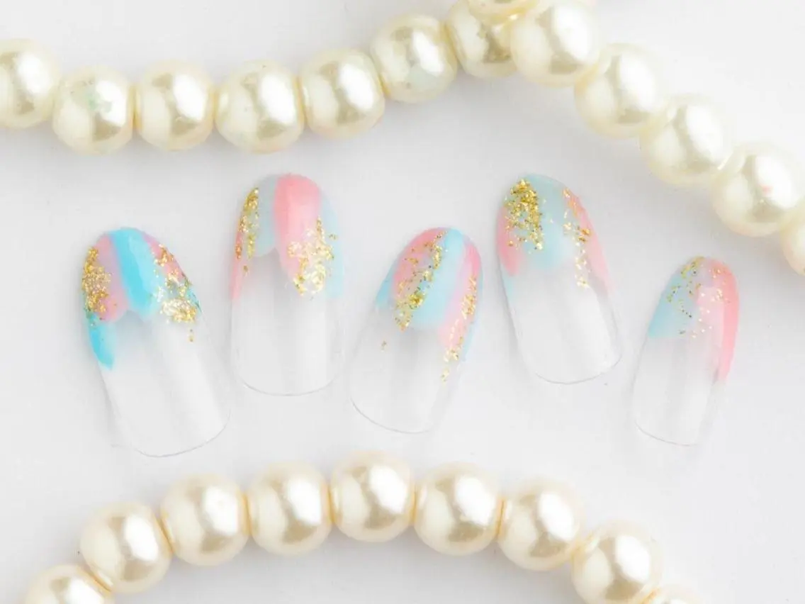 ネイル 桜ネイル クリアネイル フットネイル ジェルネイル キラキラネイル 💗🪽Tiary Nail🪽💗のネイルデザイン