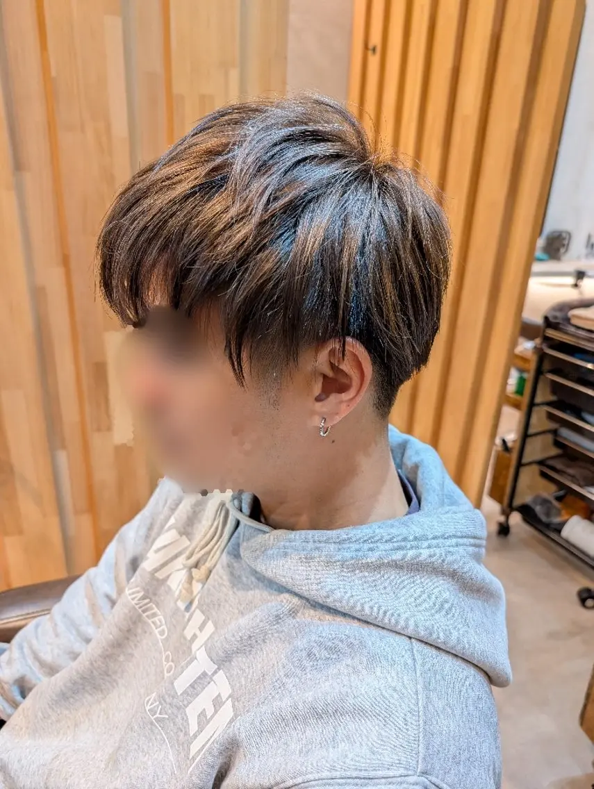 ショート カラー メンズ ベージュカラー ラベンダーカラー koto💭 コトのヘアスタイル