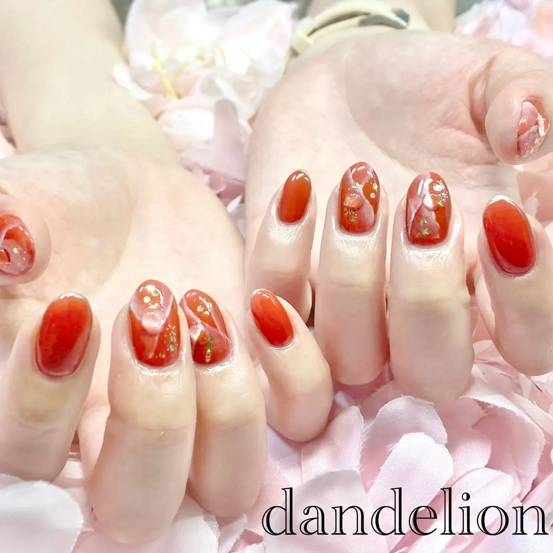 ネイル ハンドネイル ハンドケア dandelion ダンデライオンのネイルデザイン