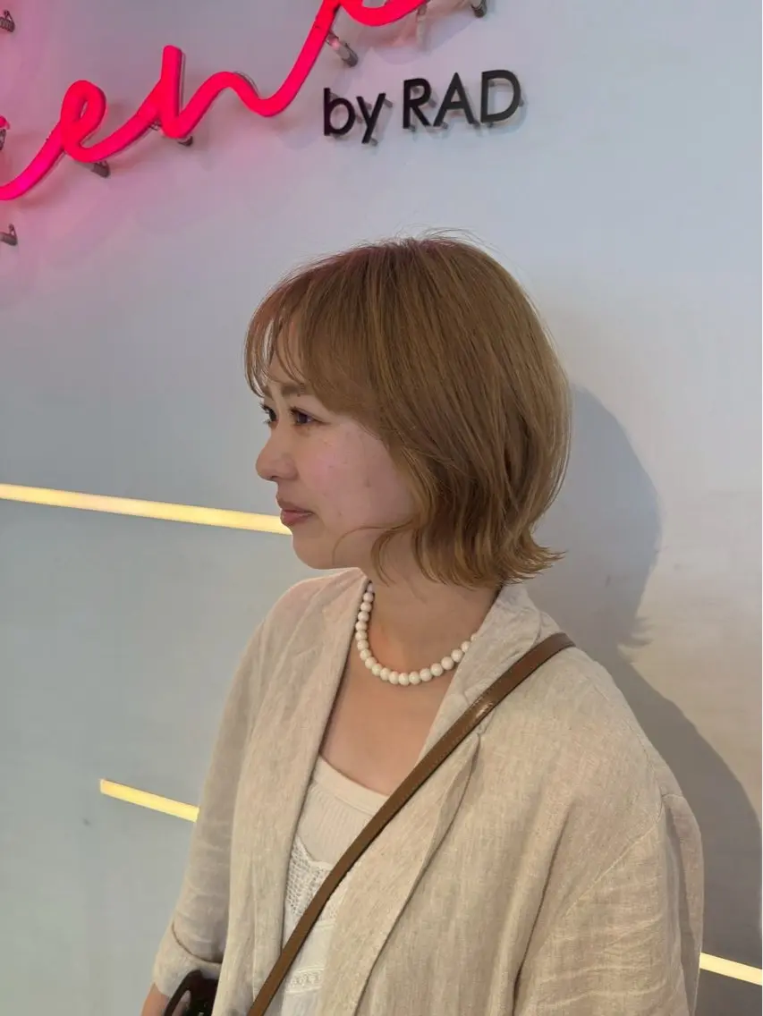 ショート カラー ベージュカラー 透明感カラー ボブ くびれヘア ショートヘア カット ヘアカラー トリートメント 似合わせ特化❤️ カット/パーマ/梅田のヘアスタイル