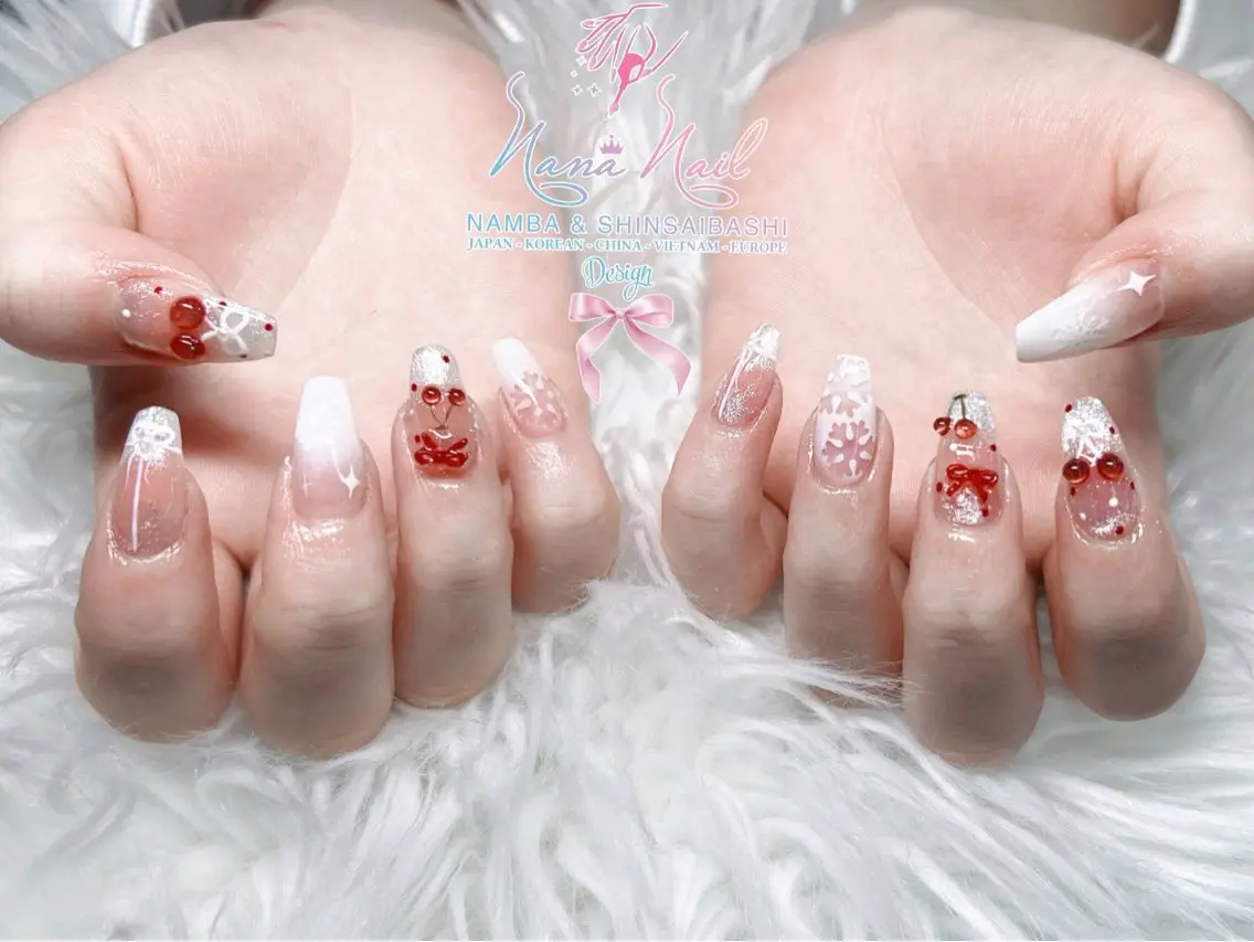 ネイル チークネイル 桜ネイル フラッシュネイル フットネイル ジェルネイル リナネイル 長堀橋店/東心斎橋店のマツエク・マツパデザイン