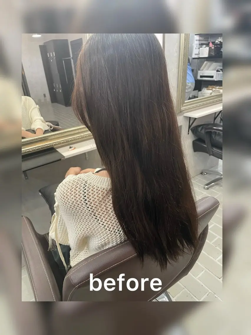 ロング 髪質改善 艶髪/透明感カラー 山﨑俊輔のヘアスタイル