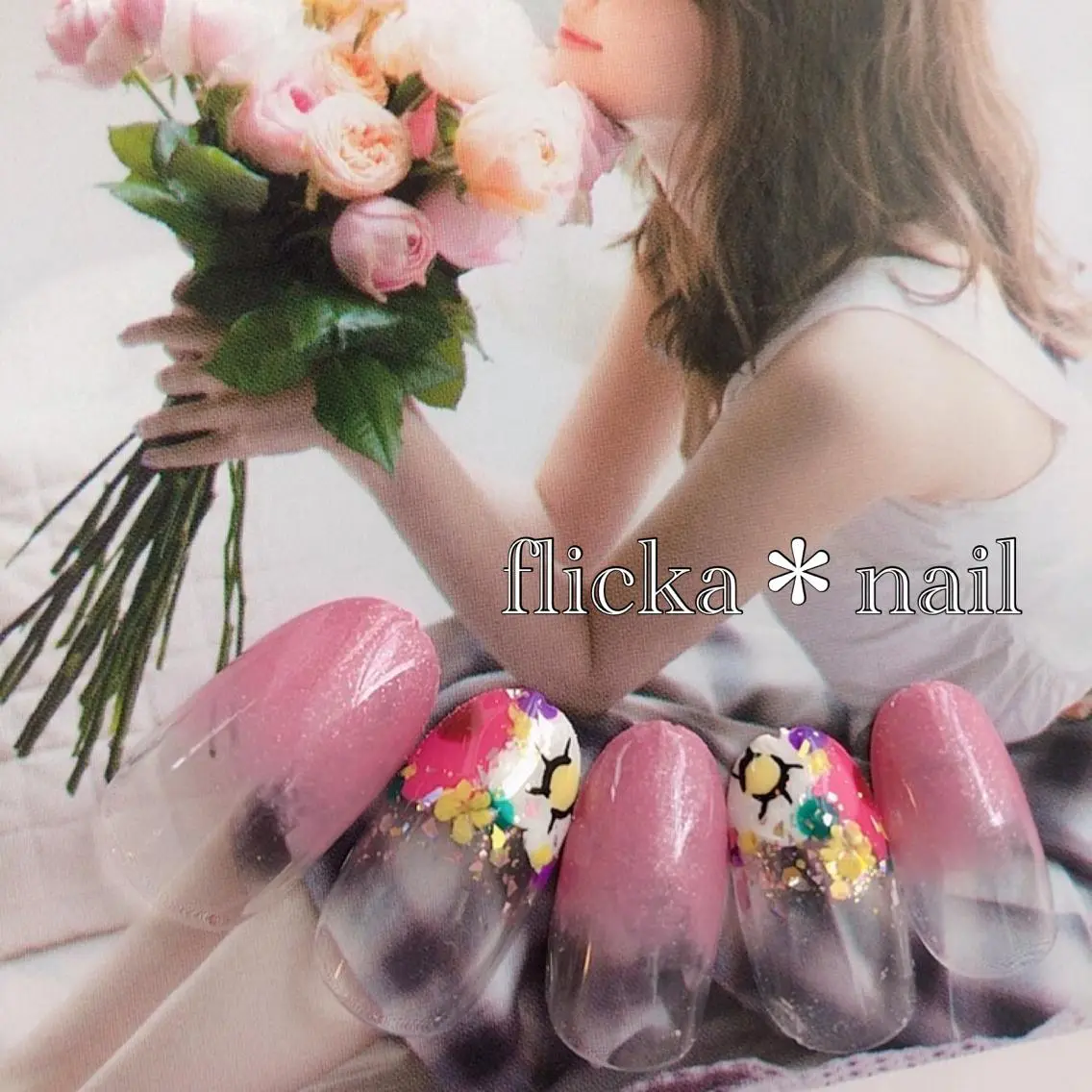 ネイル フラワーネイル ハンドネイル flicka* nailのネイルデザイン