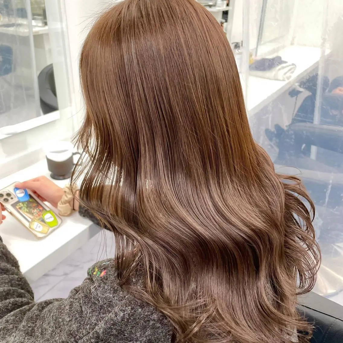 カラー ブリーチ ブリーチなしカラー ヘアカラー トリートメント ヘアセット 【縮毛矯正ブリーチ】 MANATO🌈のヘアスタイル