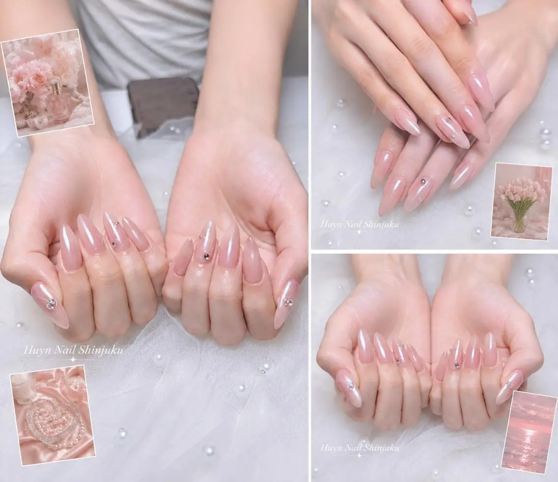 ネイル フットネイル ジェルネイル 韓国ネイル マグネットネイル 持ち込み ハンドネイル Huyn Nail Shinjyukuのネイルデザイン