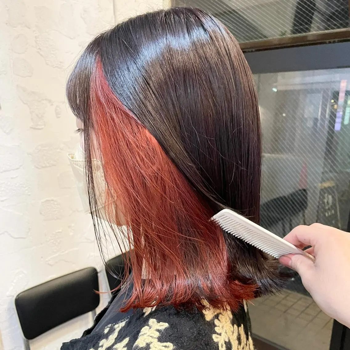 ミディアム カラー カット ヘアカラー トリートメント em HAIR 🌿下北沢のヘアスタイル