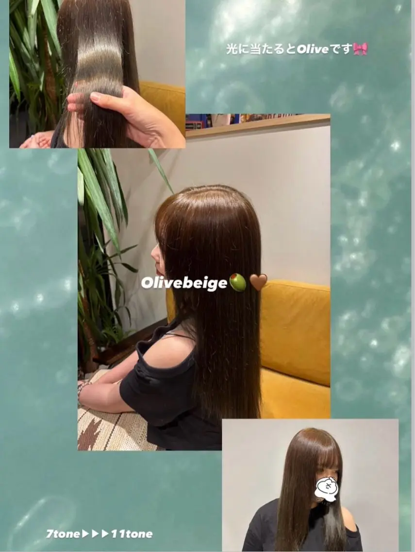 ロング カラー ブリーチ ヘアカラー トリートメント ヘッドスパ ワンカラー🫧 Moa⚛️のヘアスタイル