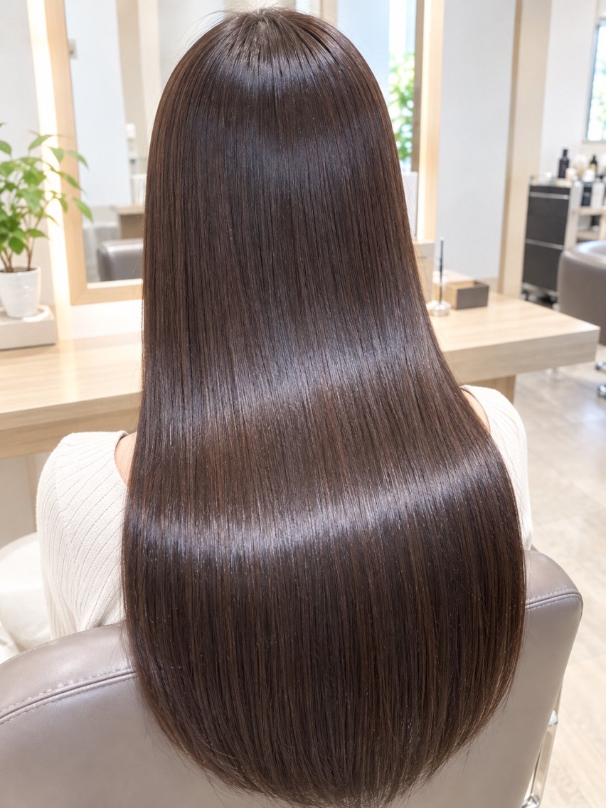 ロング カット ヘアカラー トリートメント yui ✨髪質改善✨天神🌈のヘアスタイル