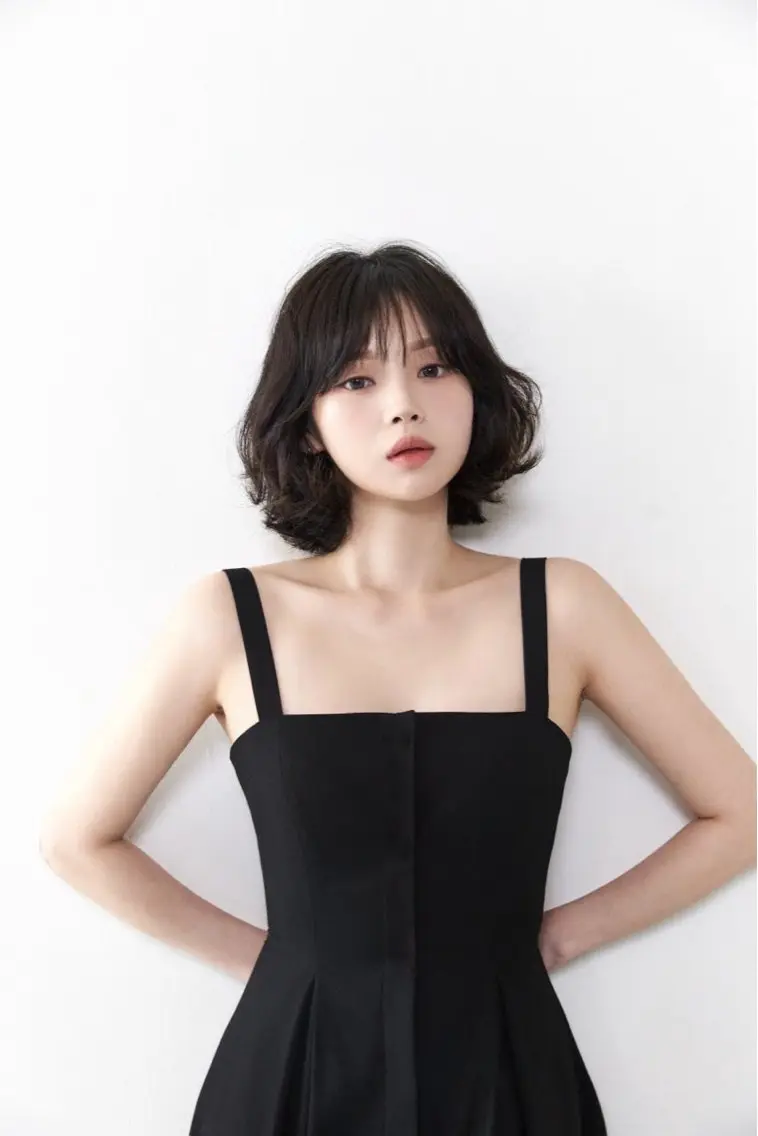 ショート カラー ヘアアレンジ JUNO韓国ヘア MIAN.⋆𝜗𝜚のヘアスタイル