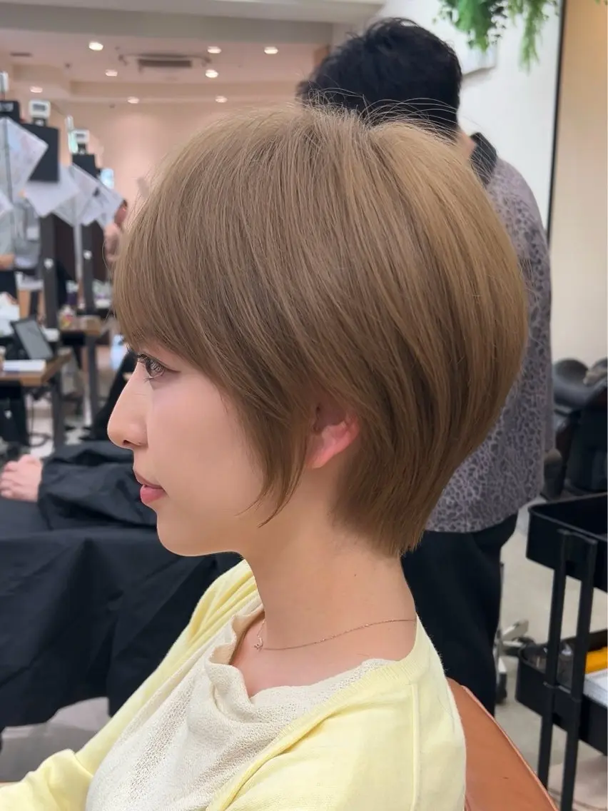 ショート カット トリートメント ヘッドスパ ヘアセット ショート上手い人/ 骨格診断/なかじのヘアスタイル