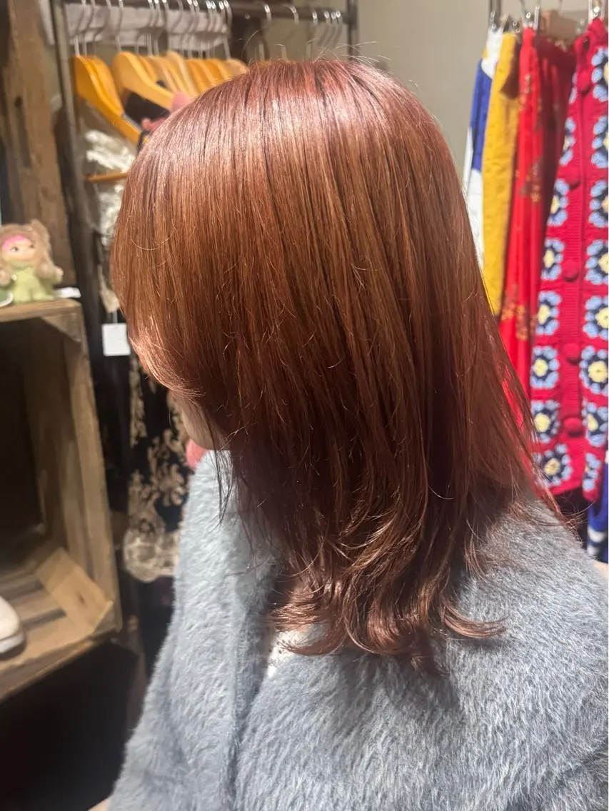 ミディアム カラー ブリーチ ブラウンカラー ケアブリーチ 透明感カラー ダブルカラー ヘアカラー 9日空き◎髪質改善 misatoのヘアスタイル