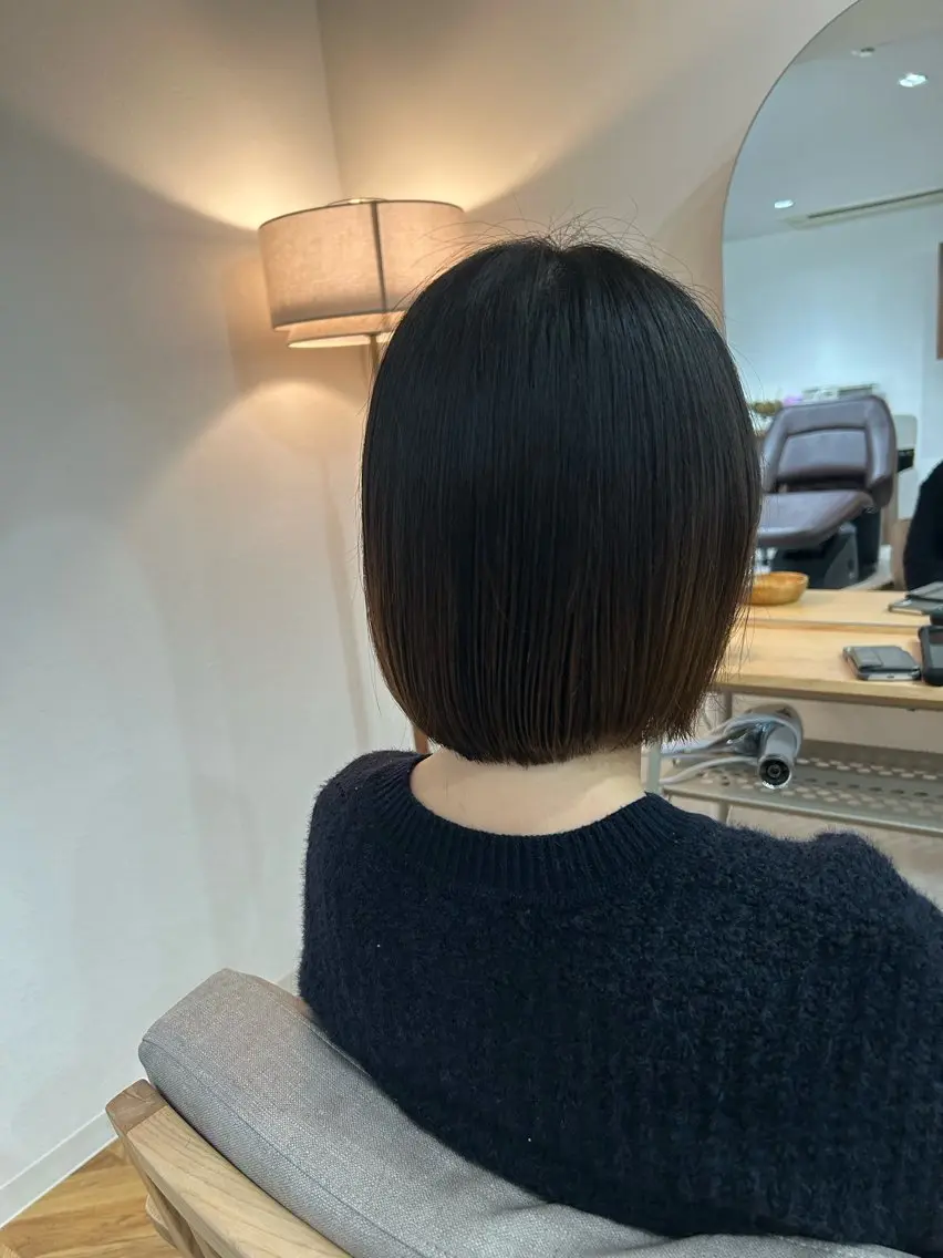 ミディアム 櫻井園子🌸 縮毛矯正のヘアスタイル