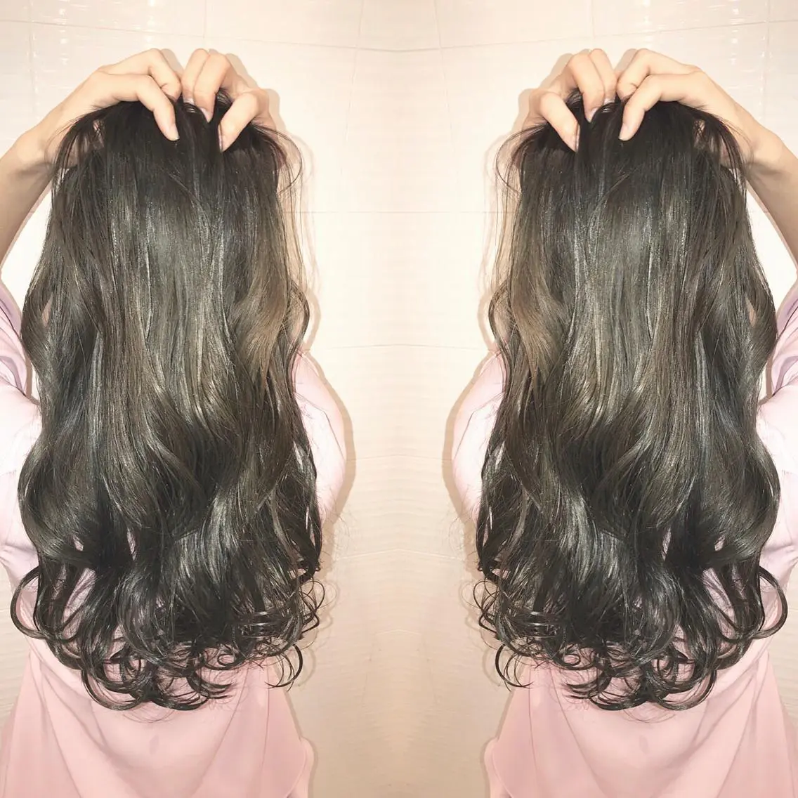 セミロング カラー パーマ ヘアアレンジ 外国人風カラー 🫧代表/新宿駅近/ 限定価格🫧田辺貴裕のヘアスタイル