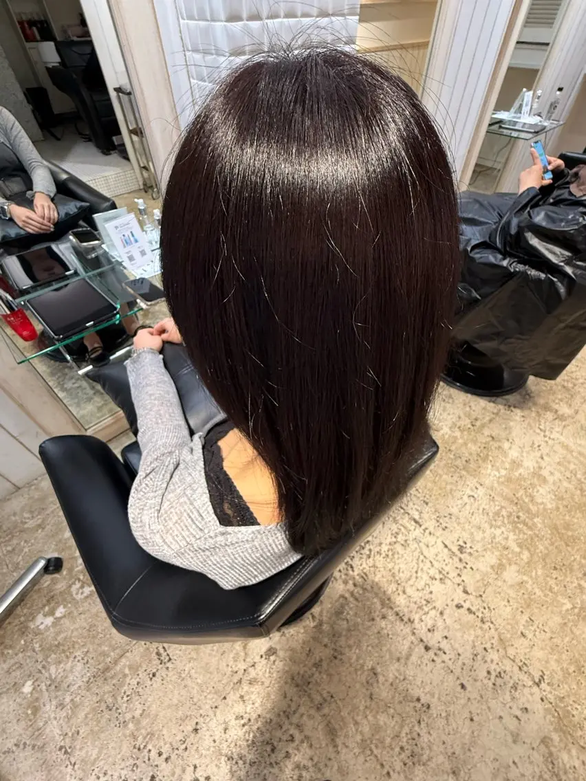 ミディアム カラー ブリーチ ブラウンカラー ラベンダーカラー ラベンダーブラウン 鈴木 大空のヘアスタイル