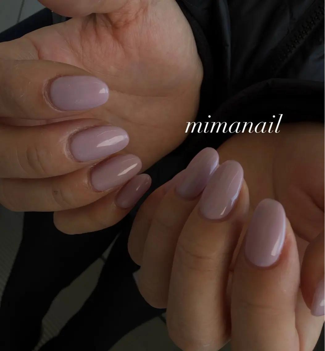 ［HAND］うる艶　シンプルジェルネイル(オフなし)の写真