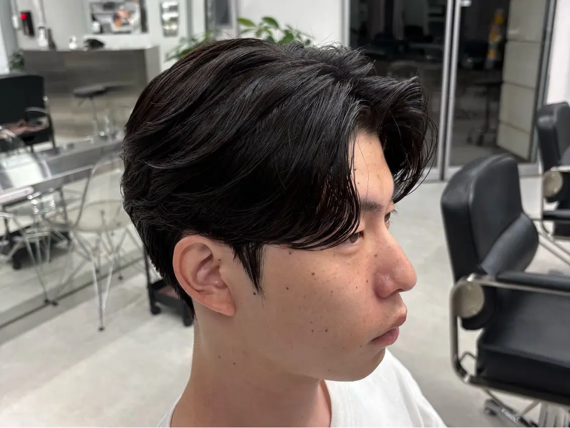 パーマ ヘアアレンジ メンズ 縮毛矯正 カット 縮毛矯正 (メンズ特化)AKI /古本晃大のヘアスタイル