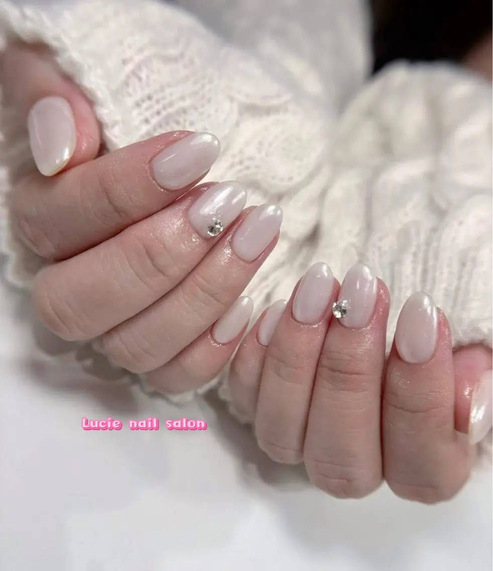 初回ソフトジェルオフ無料🎀HANDミラー,オーロラ🎀の写真