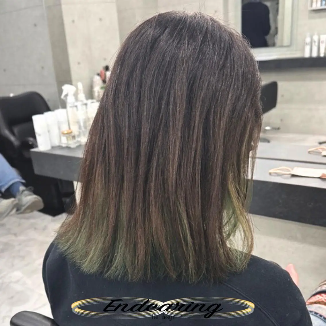 セミロング ハイライト カット ヘアカラー 柳田 怜那/銀座 Endearingのヘアスタイル