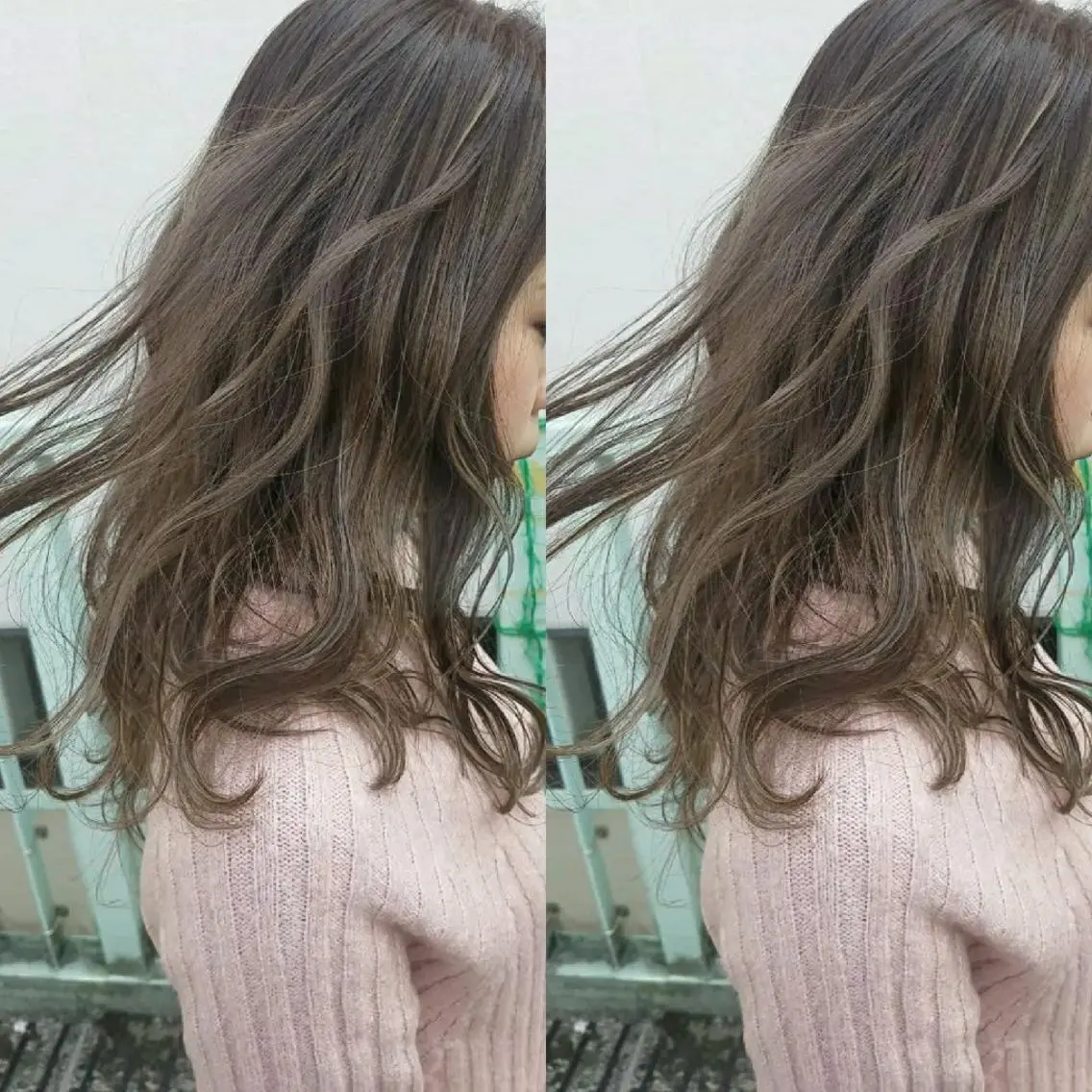 セミロング 今中 小百合のヘアスタイル