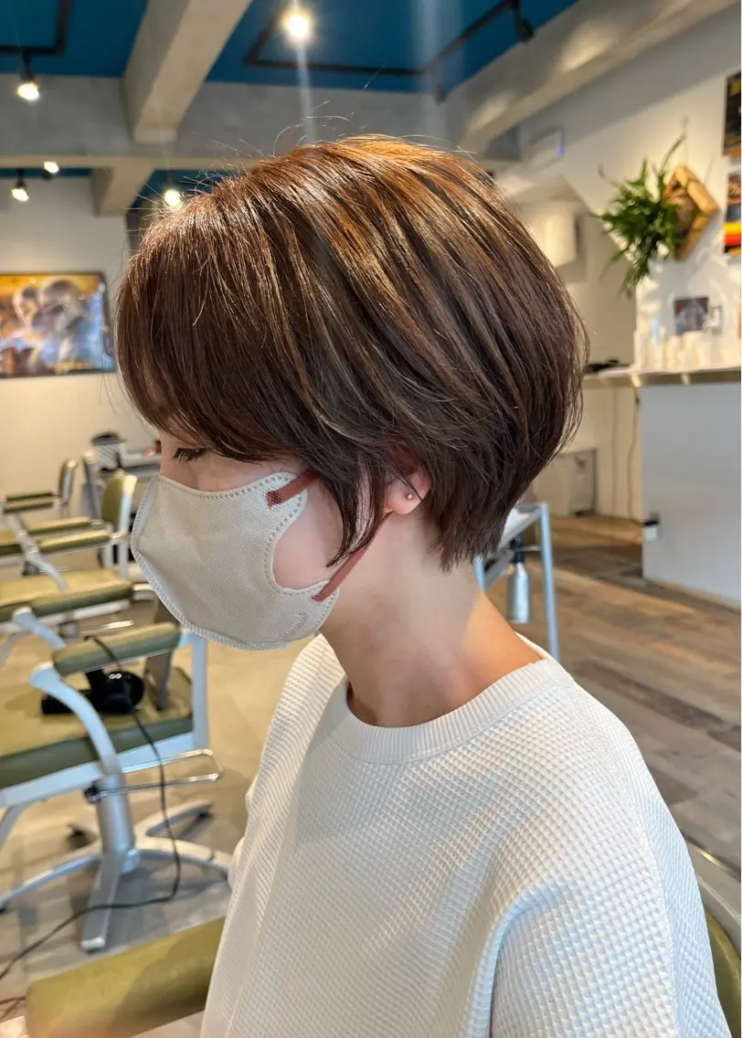 ショート ショートヘア カット ヘアカラー トリートメント 瀬川 響音のヘアスタイル