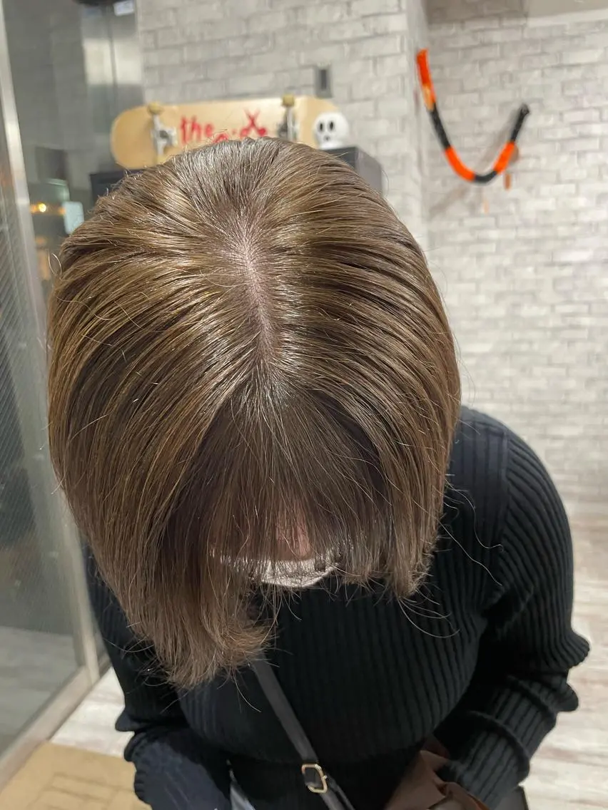 《ほんのり色味が欲しい方へ💖》ブリーチなしダブルカラー🏁🤍の写真