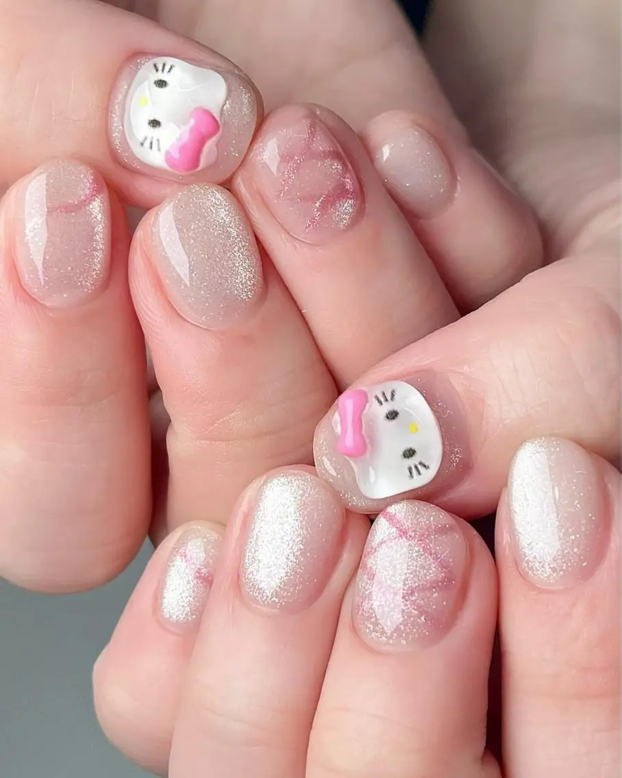 ネイル フットネイル フレンチネイル 韓国ネイル ロングネイル マグネットネイル Lee _nailのネイルデザイン