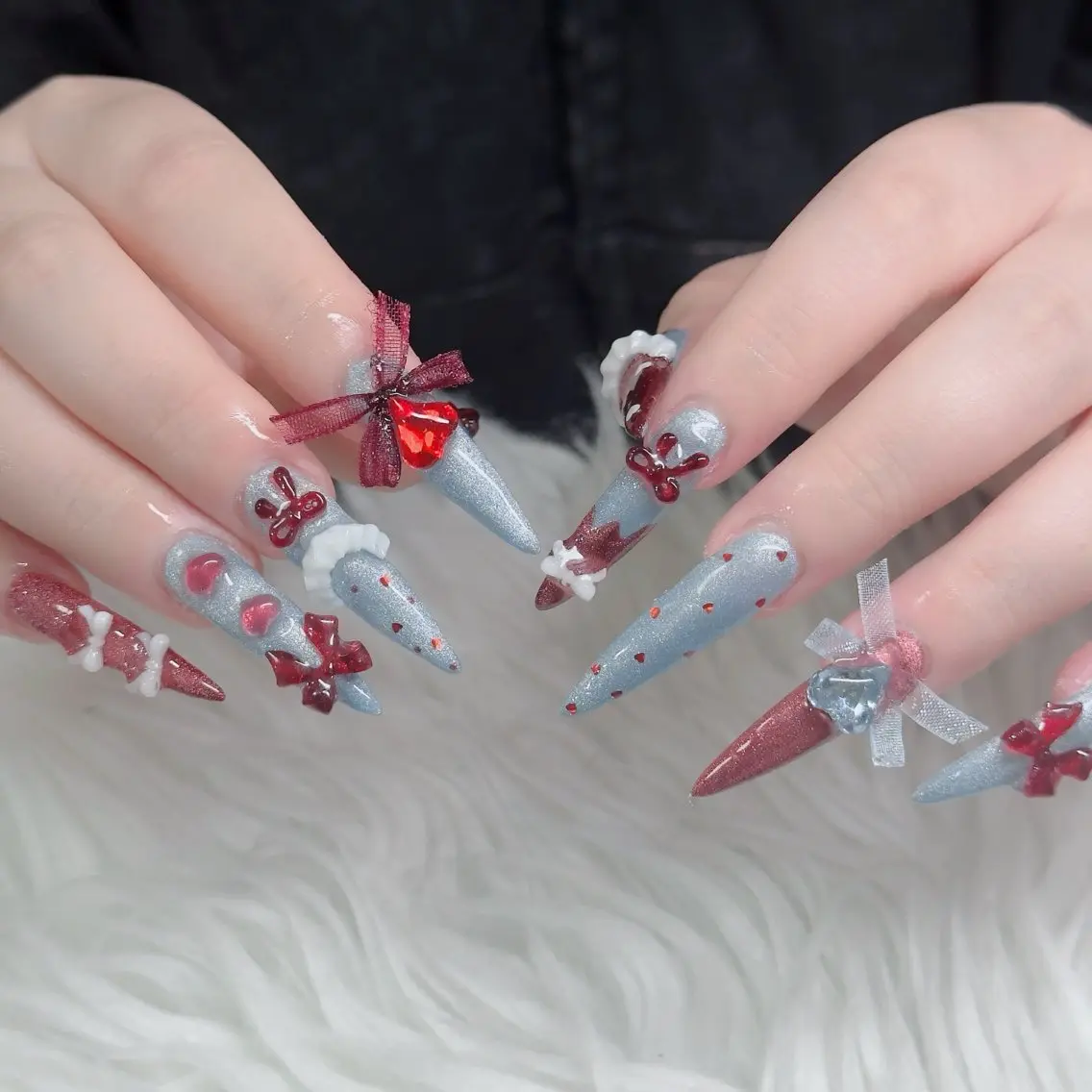 ネイル フットネイル フレンチネイル グラデーション 韓国ネイル ロングネイル ハンドネイル Hani Nail Salonのネイルデザイン