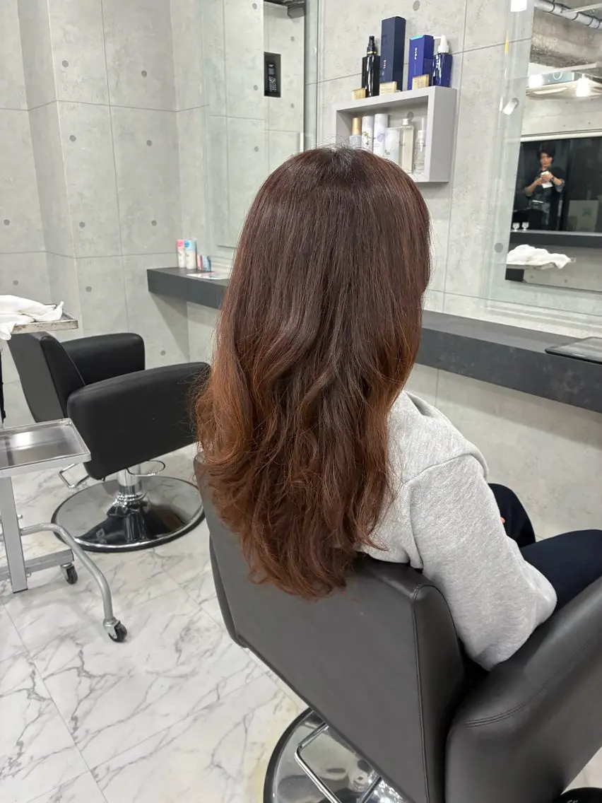 ロング カラー カット ヘアカラー トリートメント Endearing 🌟銀座のヘアスタイル