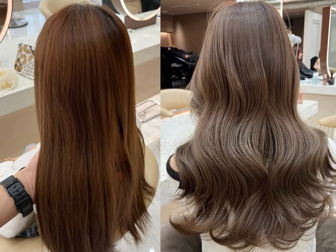 セミロング カット講師 久保匠のヘアスタイル