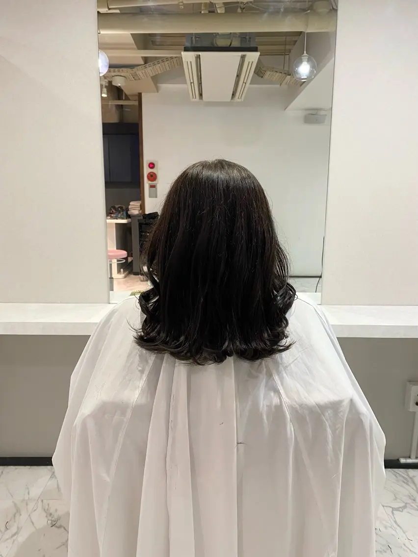 カラー ブラウンカラー ハナダ メイのヘアスタイル