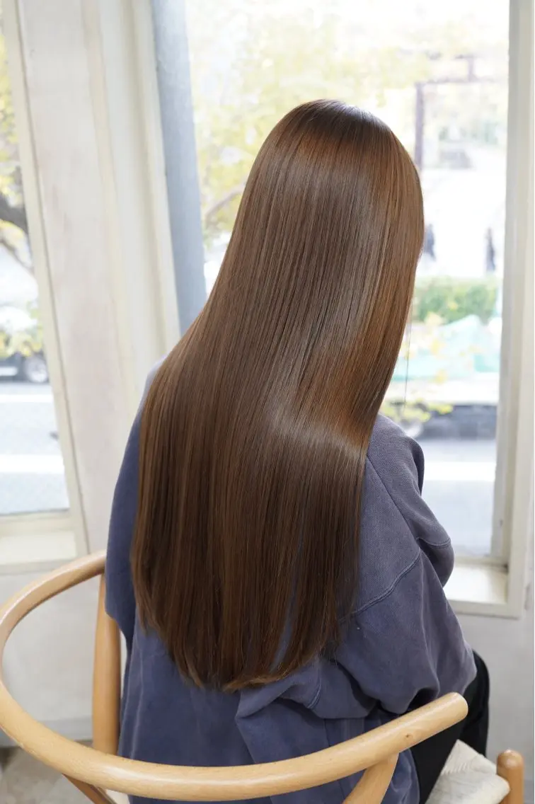 ロング カラー 透明感カラー トリートメント カット ヘアカラー トリートメント 透けヘア/艶ベージュ ヘアセット/nagiのヘアスタイル