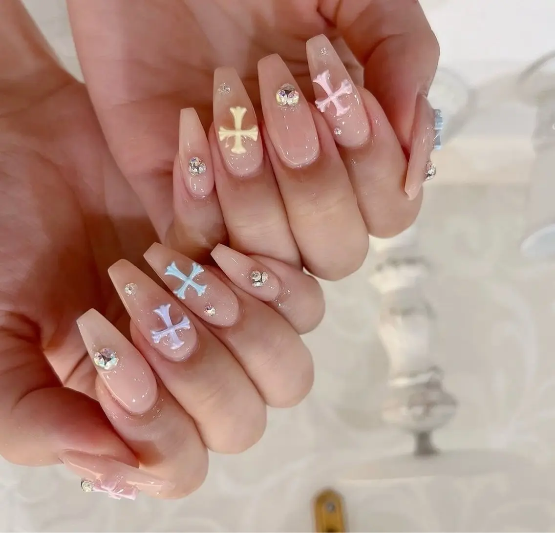 10本長さ出し+クロムネイル🖤ᩚの写真