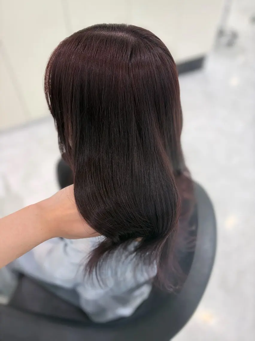 ロング カラー ヘアアレンジ カット ヘアカラー 縮毛矯正 💓色落ちまで綺麗な 垢抜けカラー💓のヘアスタイル