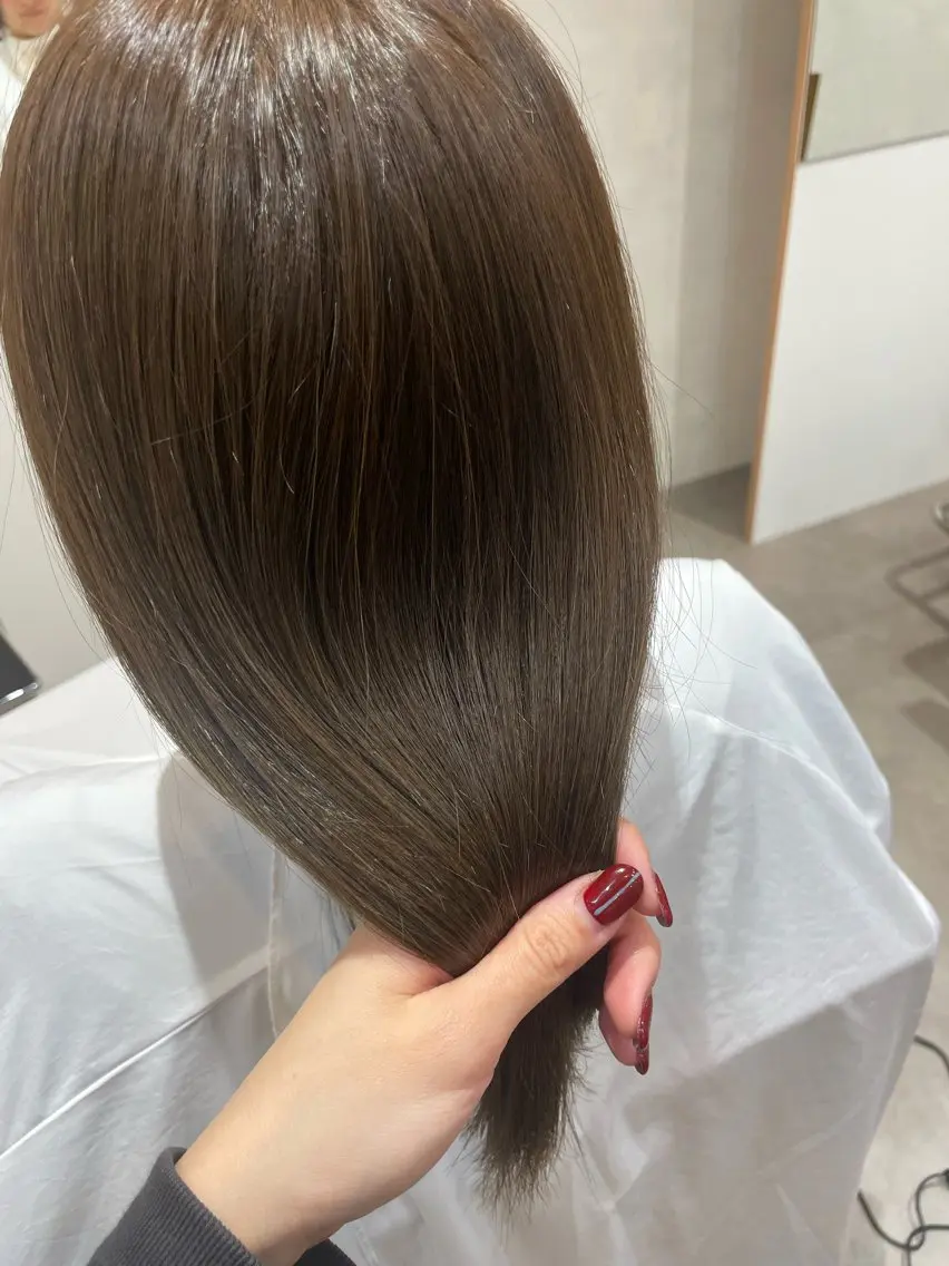 ロング カラー オリーブカラー kako ／透明感カラー🤍のヘアスタイル