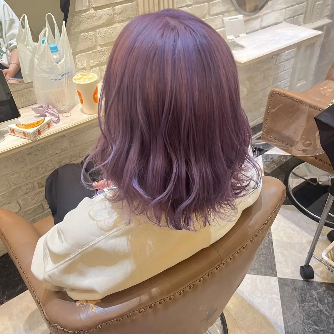 ミディアム カラー ゆう🫧 透明感/ハイトーンのヘアスタイル