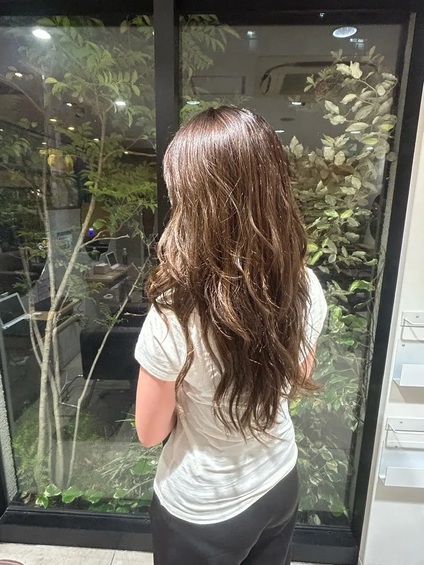 カラー 透明感カラー ヘアカラー 城所 瑠珠来のヘアスタイル